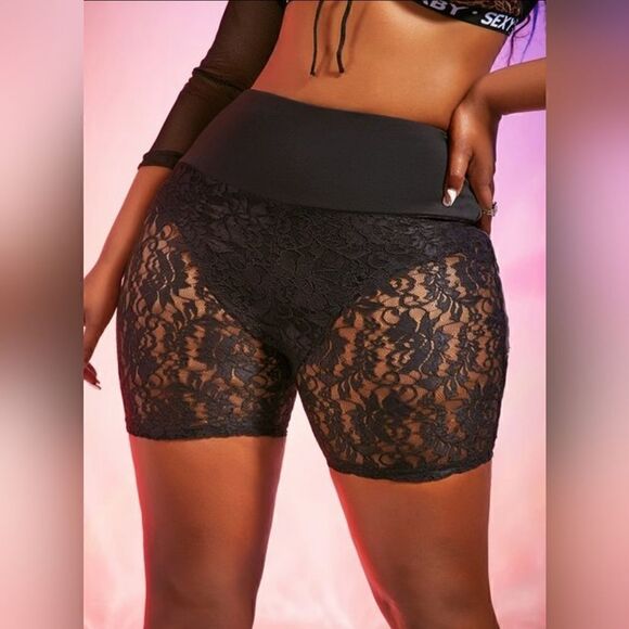 Sexy Lace See-through short sz Medium - Picture 1 of 7